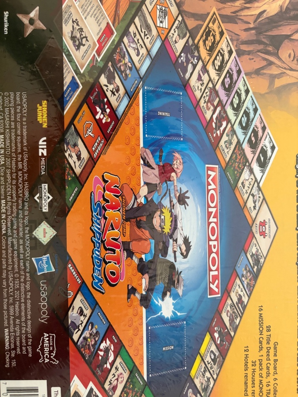 Naruto Shippuden Monopoly Board Game. Still in plastic wrap. Never opened. - Picture 2 of 3